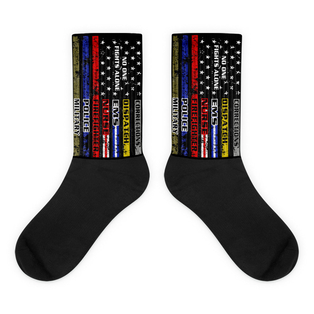 No One Fights Alone Socks
