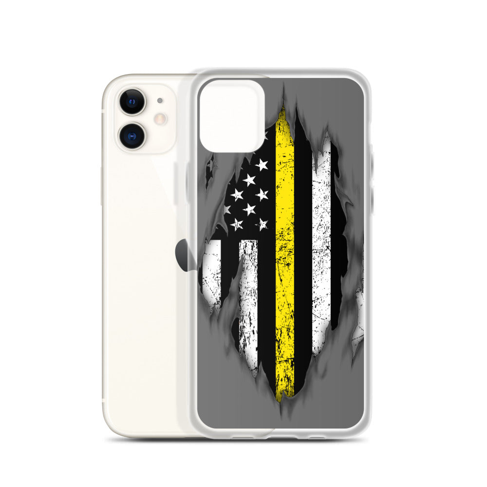 Thin Yellow Line iPhone Case