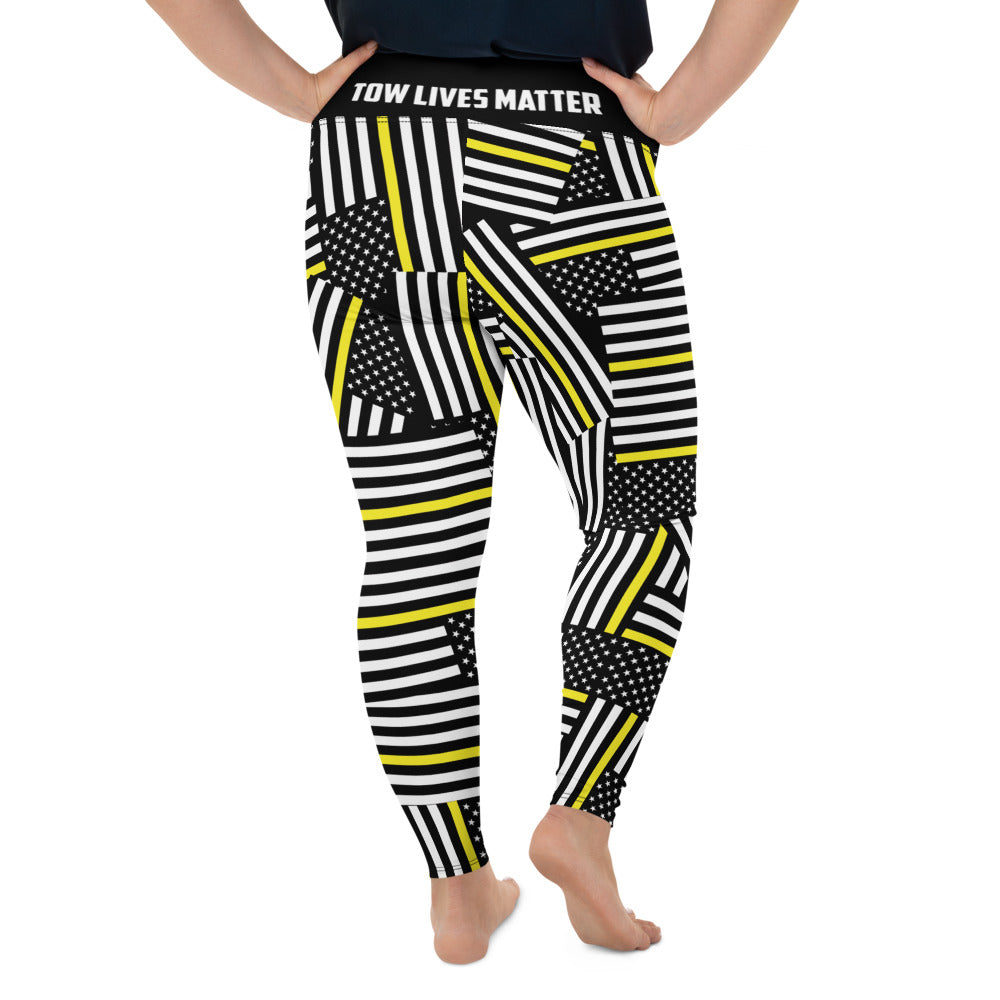 Thin Yellow line Size Leggings - view 2