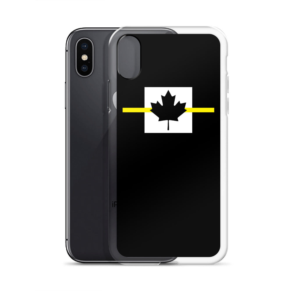 Thin Yellow Line Canadian iPhone Case - view 14
