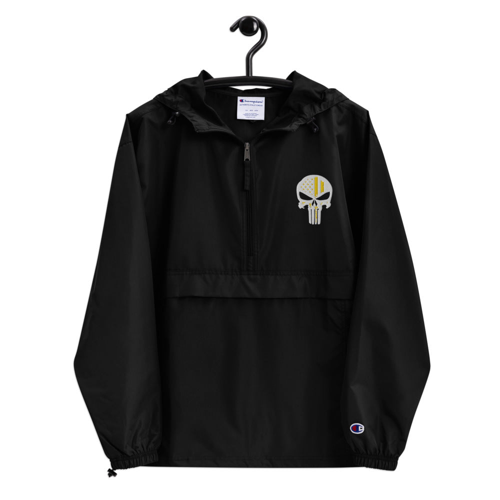 Thin Yellow Line Skull Embroidered Jacket - view 2