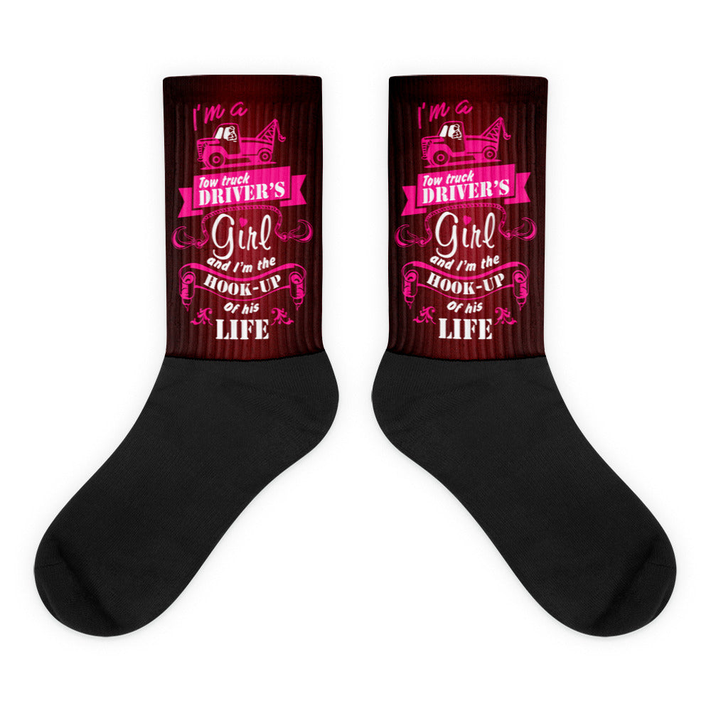 Tow Truck Driver's Girl Socks