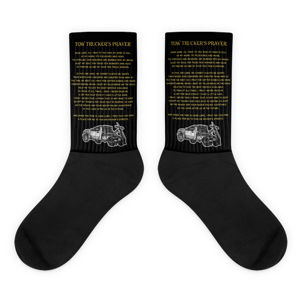 Tow Trucker Prayer Socks