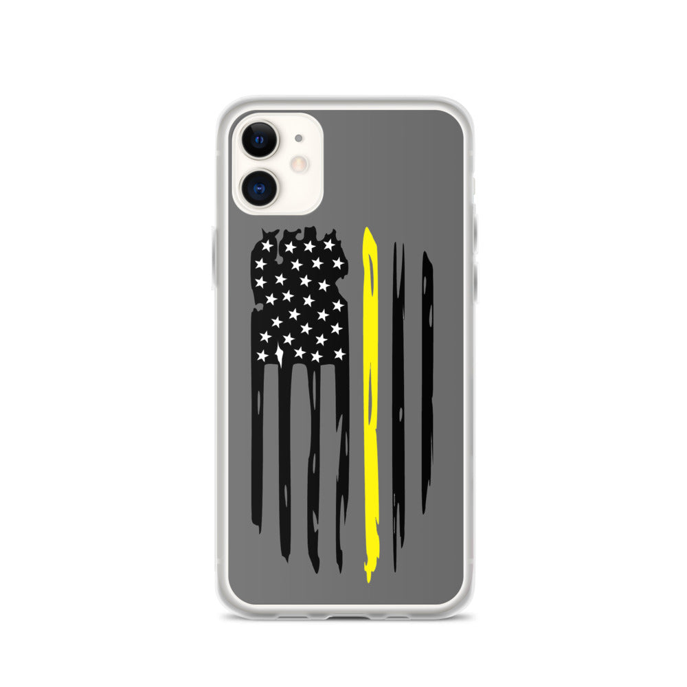 Thin Yellow Line iPhone Case - view 2