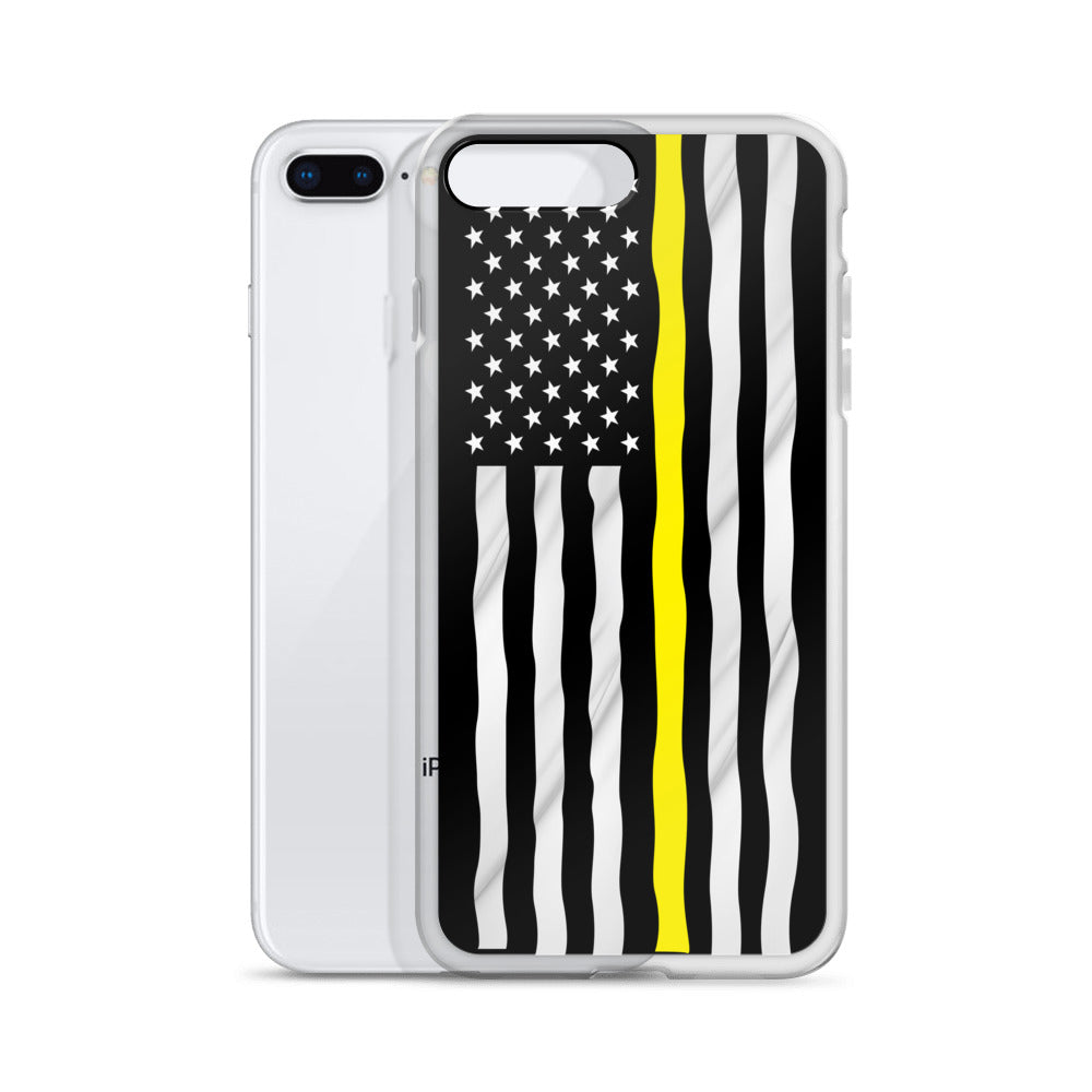 Yellow line iPhone Case - view 3