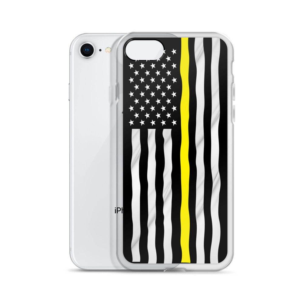 Yellow line iPhone Case