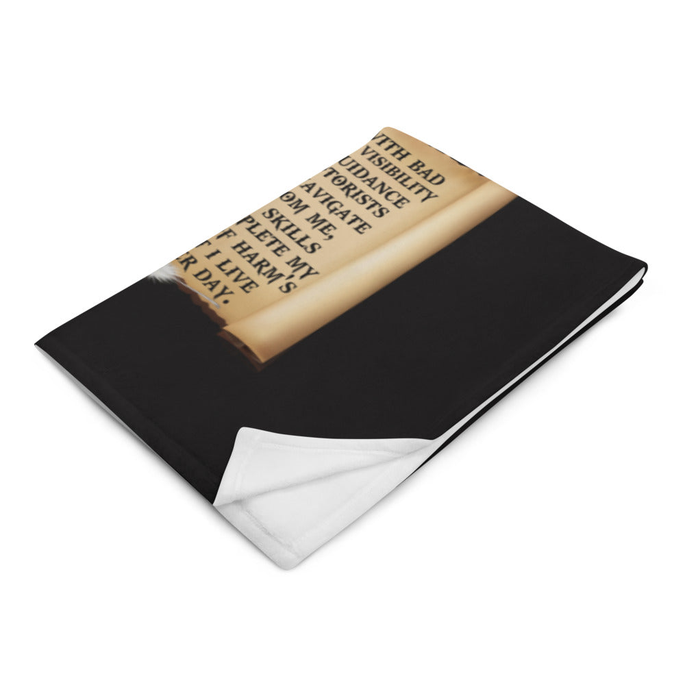 Tow Operator's Prayer Throw Blanket - view 3