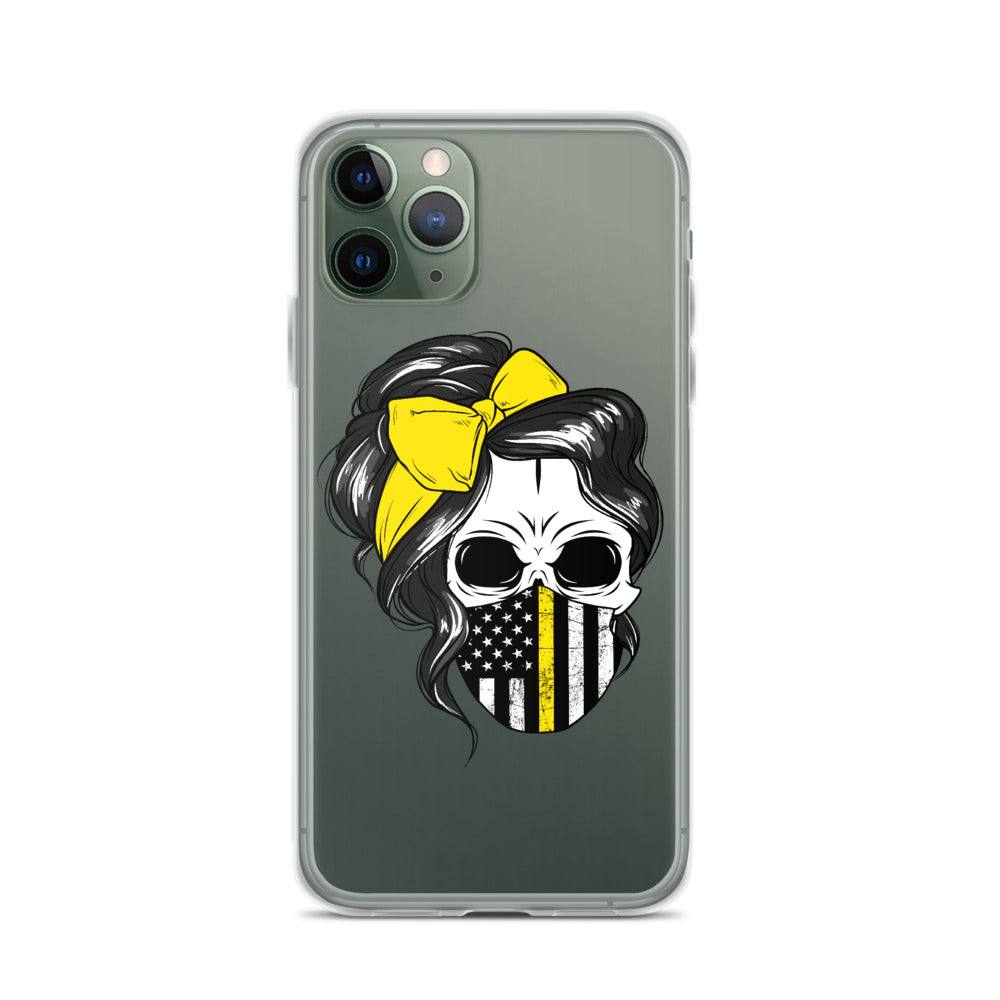 Thin Yellow Line iPhone Case - view 3