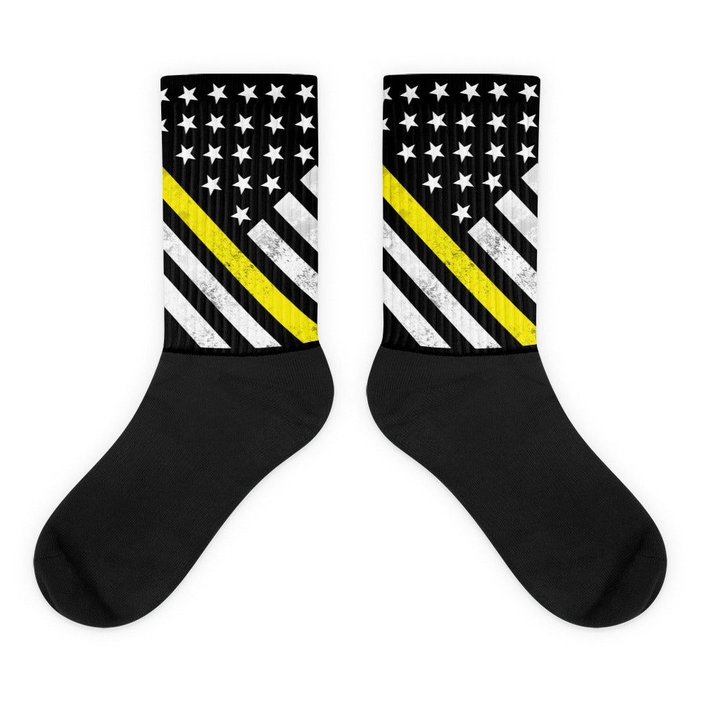 Thin Yellow Line Socks