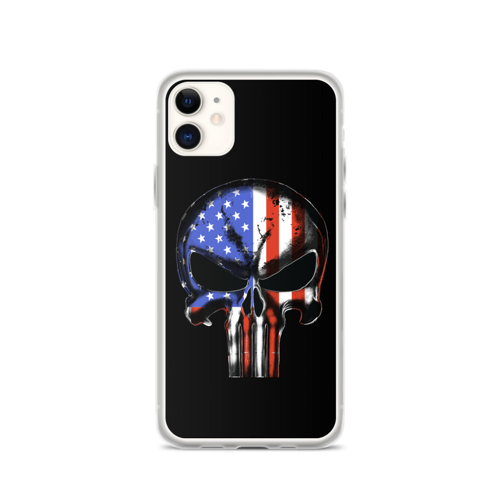 United States of America Flag Punisher iPhone Case - view 2