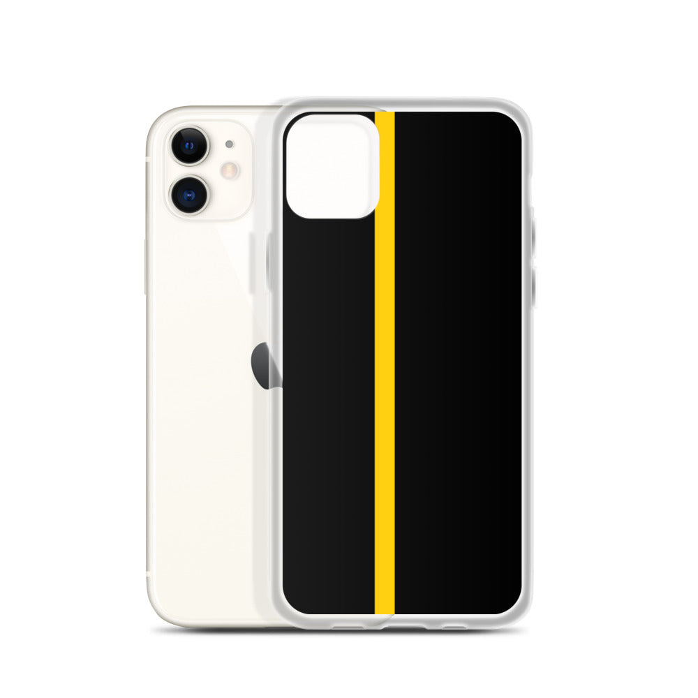 Thin Yellow Line iPhone Case