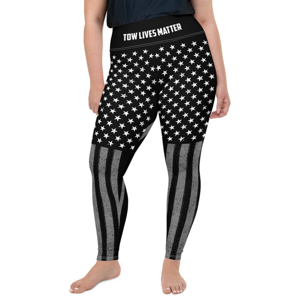 Thin Yellow Line Plus Size Leggings