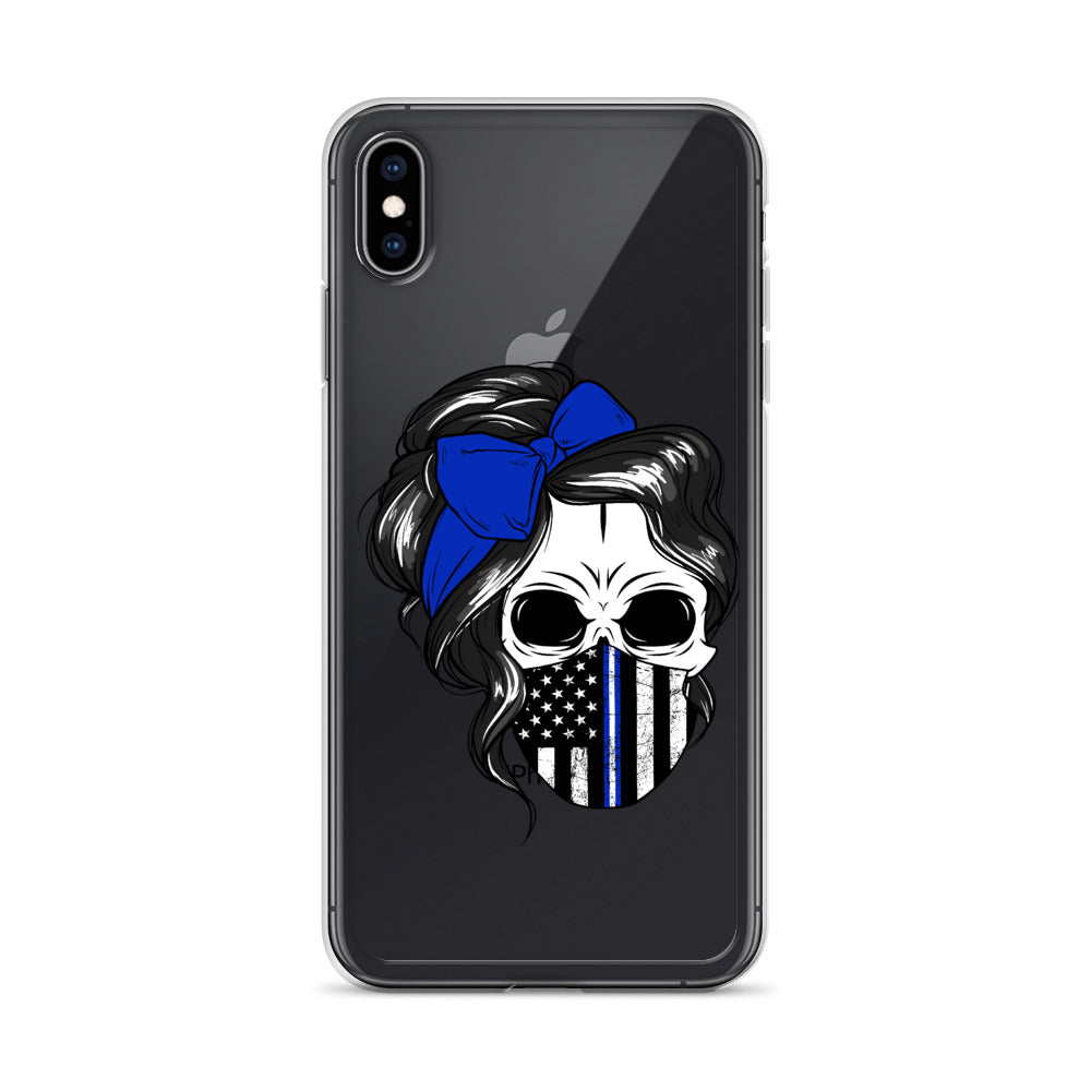Thin Blue Line iPhone Case
