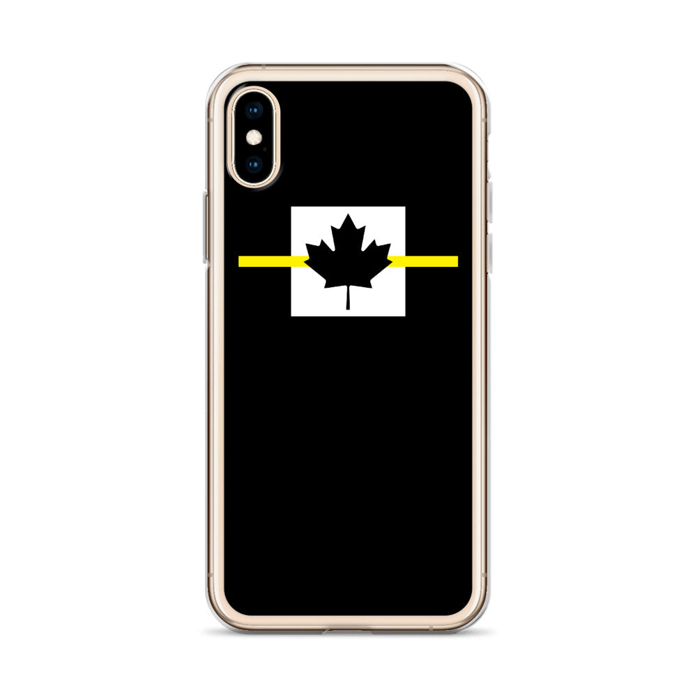 Thin Yellow Line Canadian iPhone Case - view 15