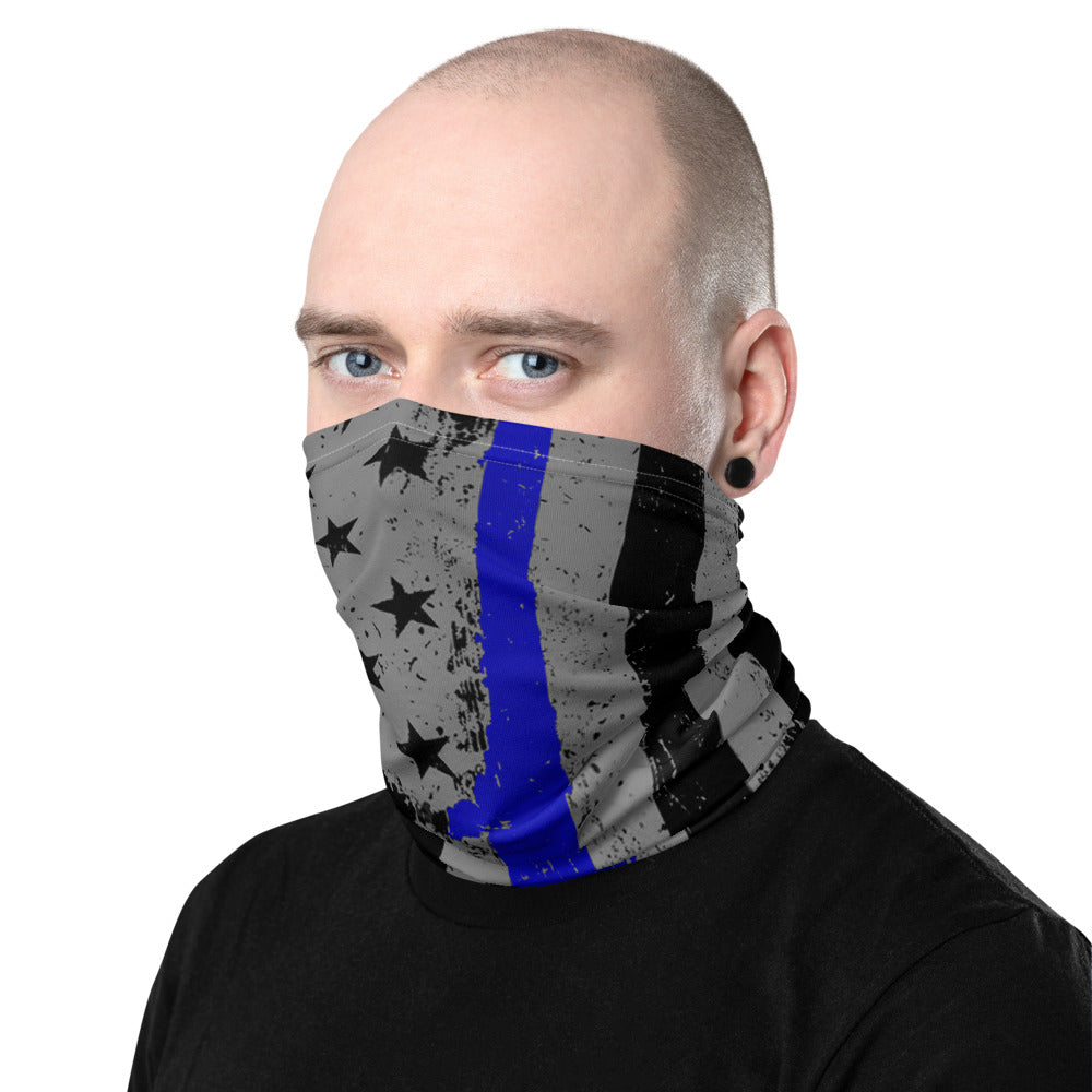 Thin Blue Line Neck Gaiter - Premium Quality - view 3
