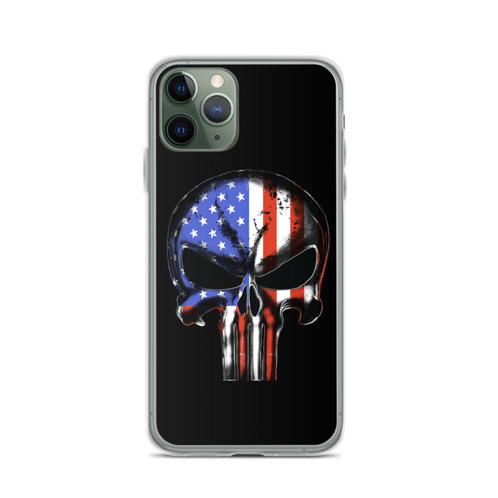 United States of America Flag Punisher iPhone Case - view 3