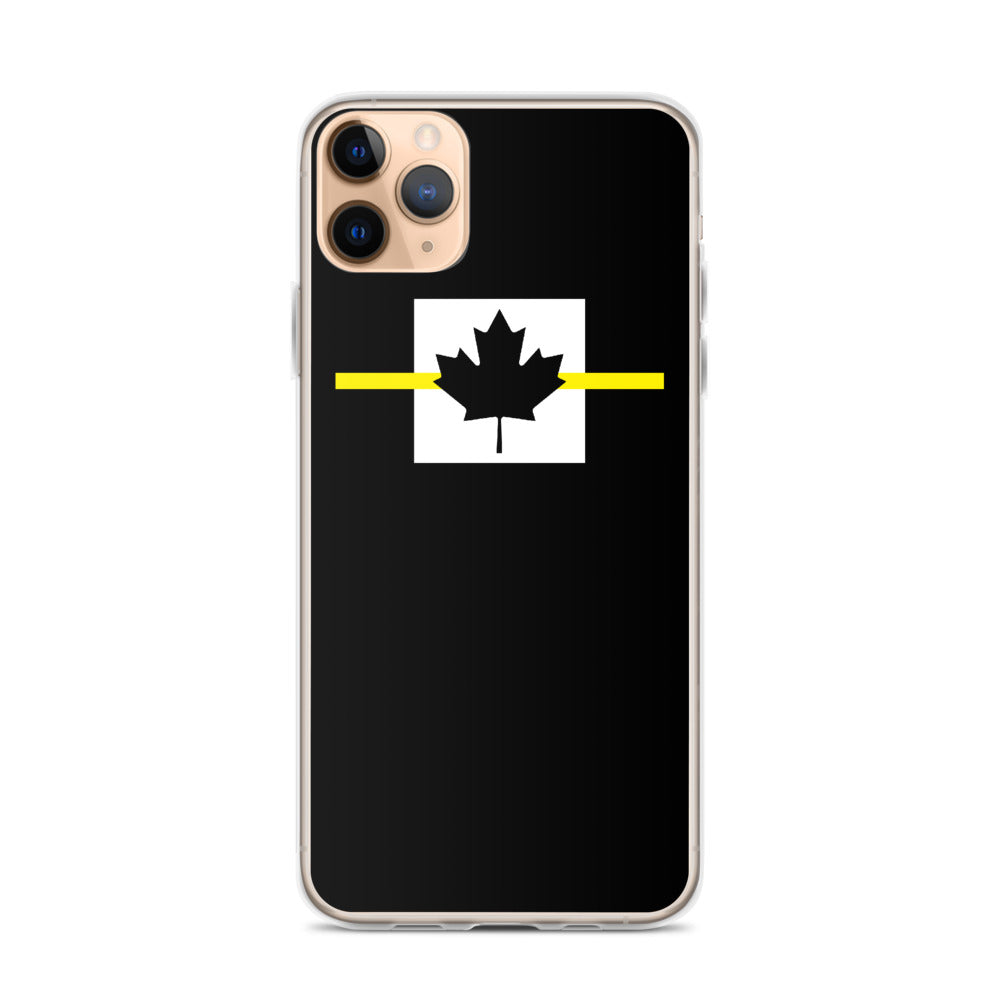 Thin Yellow Line Canadian iPhone Case - view 5