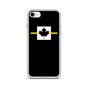 Thin Yellow Line Canadian iPhone Case