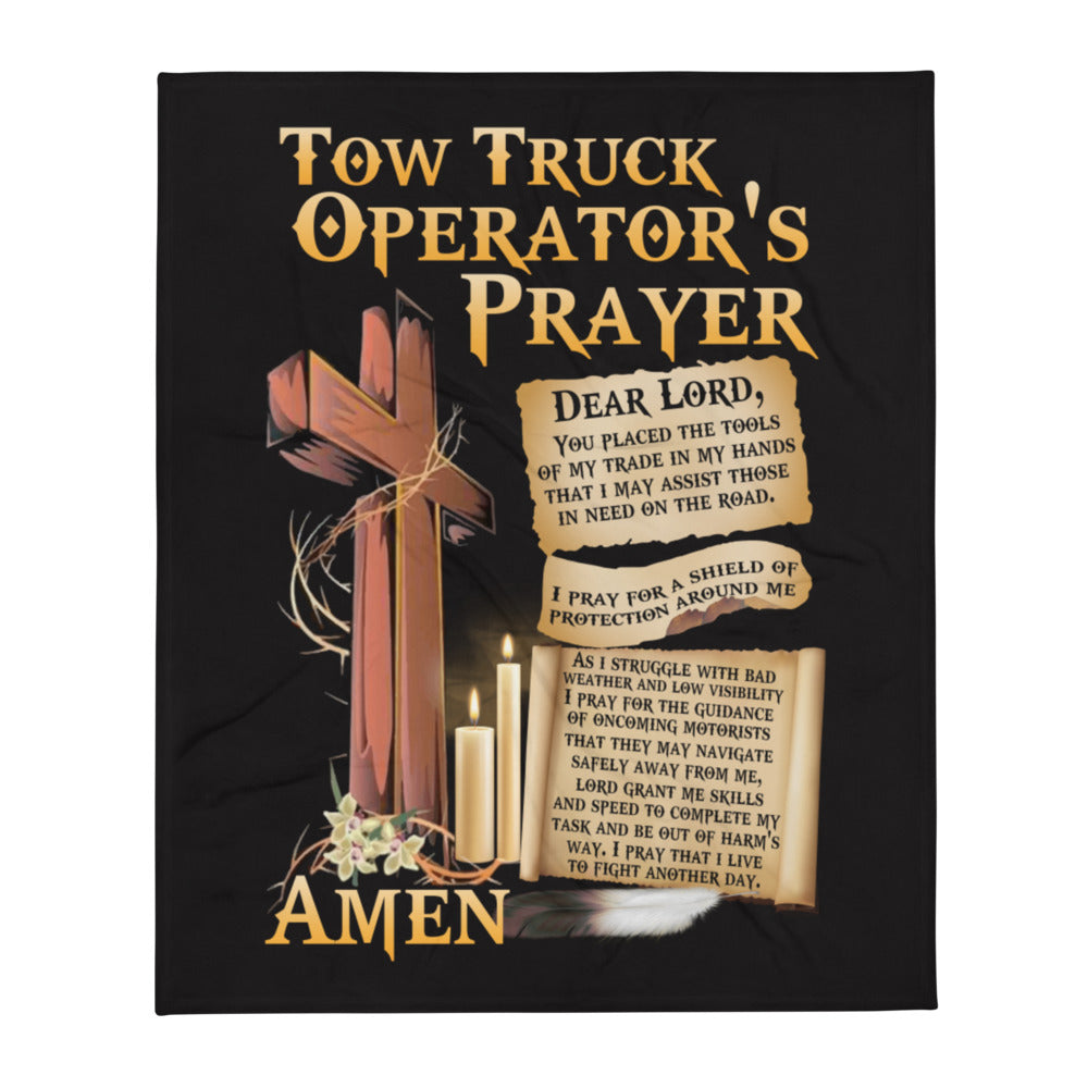 Tow Operator's Prayer Throw Blanket
