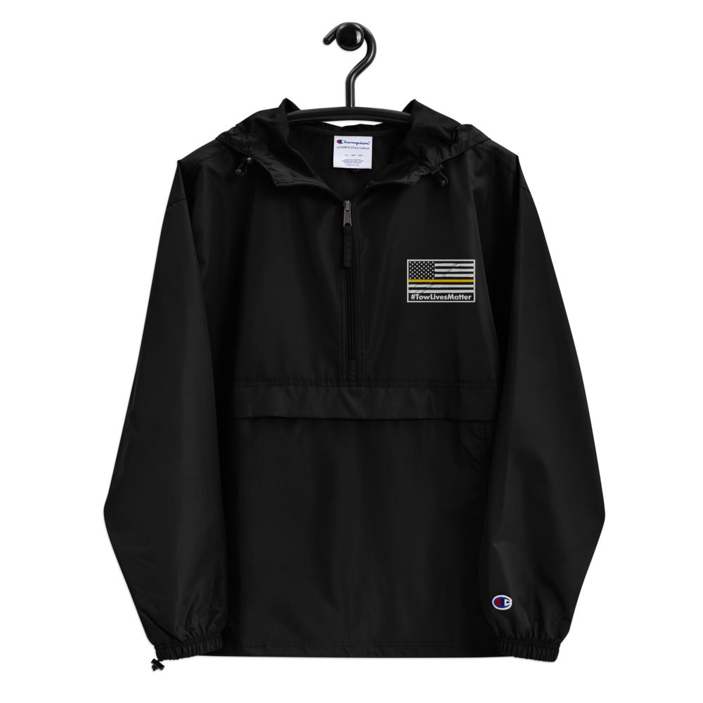 #Towlivesmatter Embroidered Champion Packable Jacket - view 2