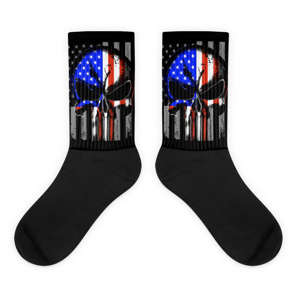 USA Flag Punisher Socks