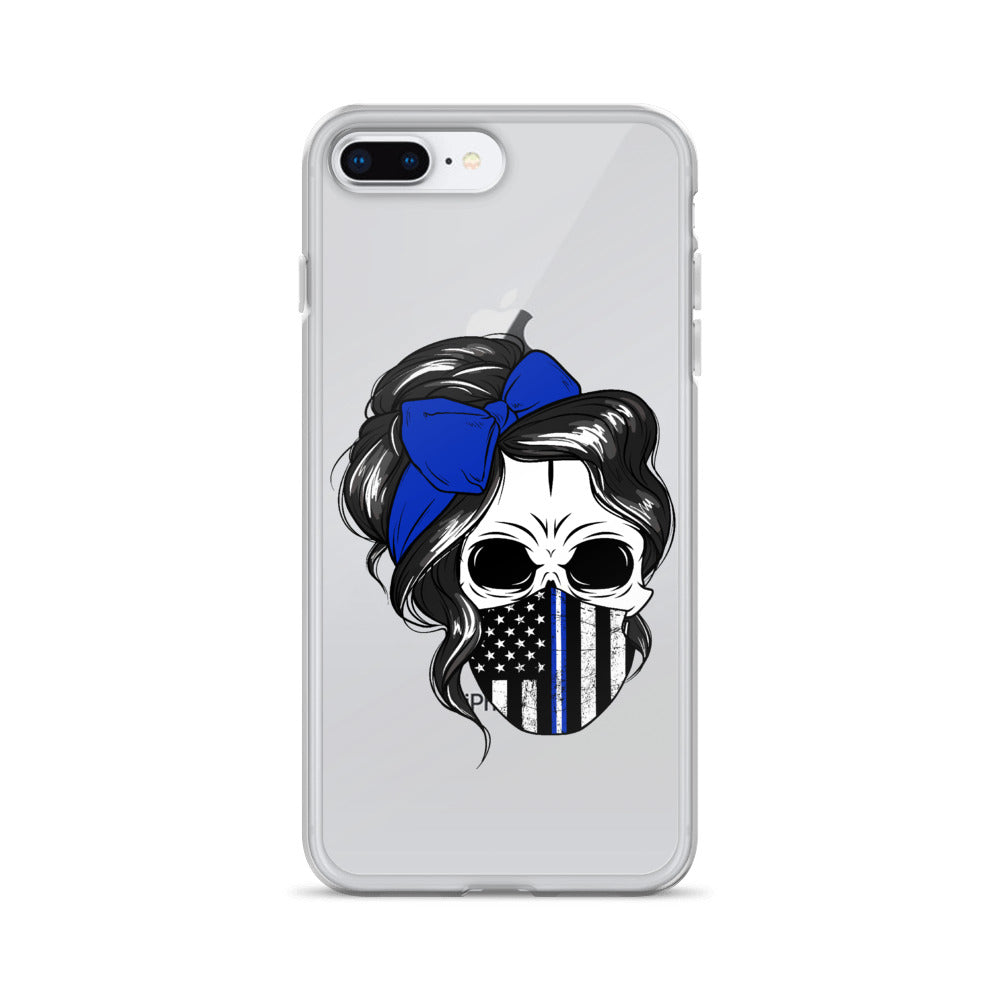 Thin Blue Line iPhone Case