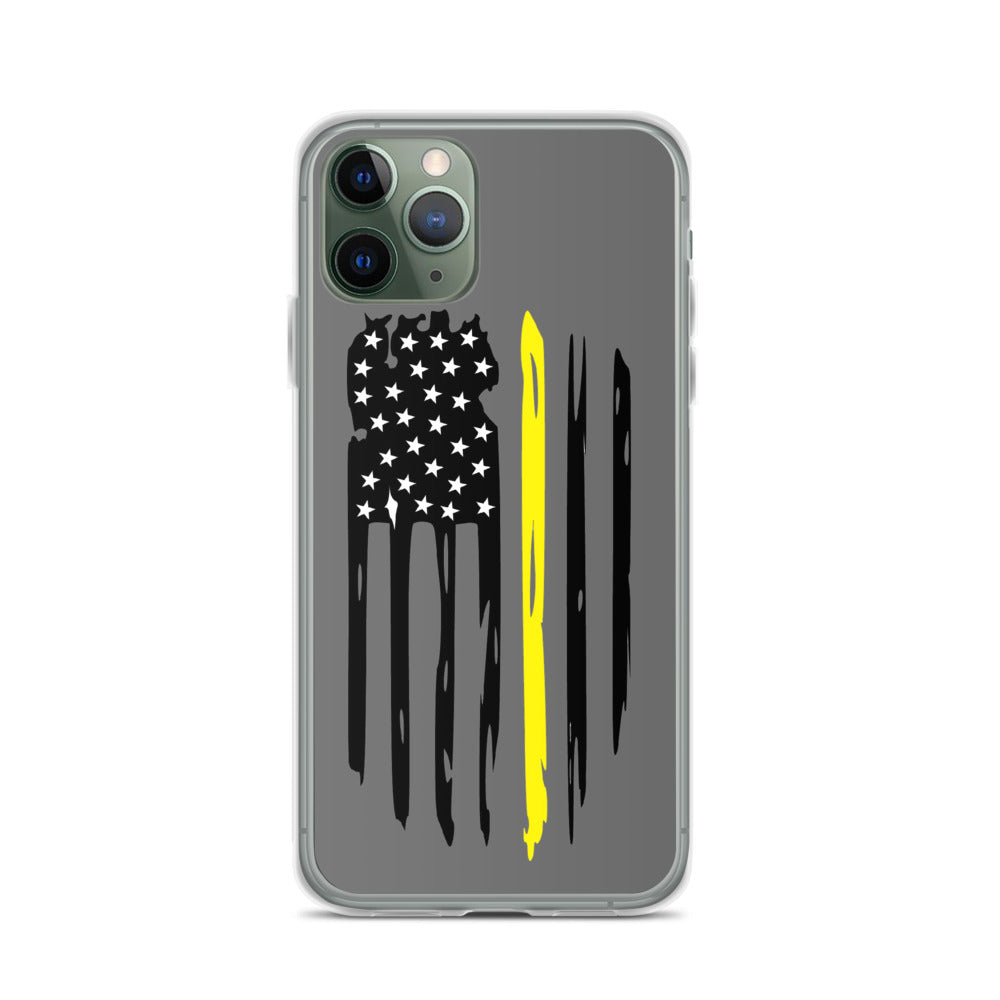 Thin Yellow Line iPhone Case - view 3