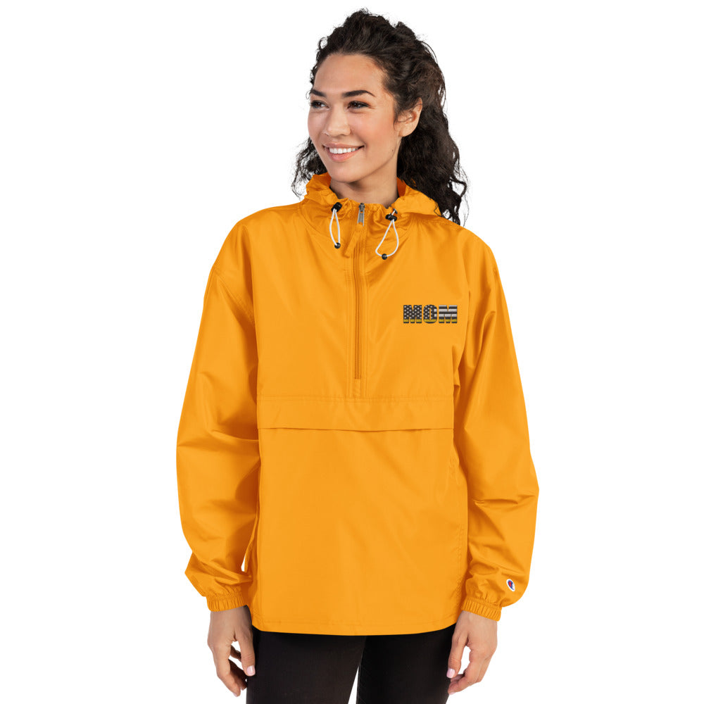 Mom Embroidered Champion Packable Jacket - view 10