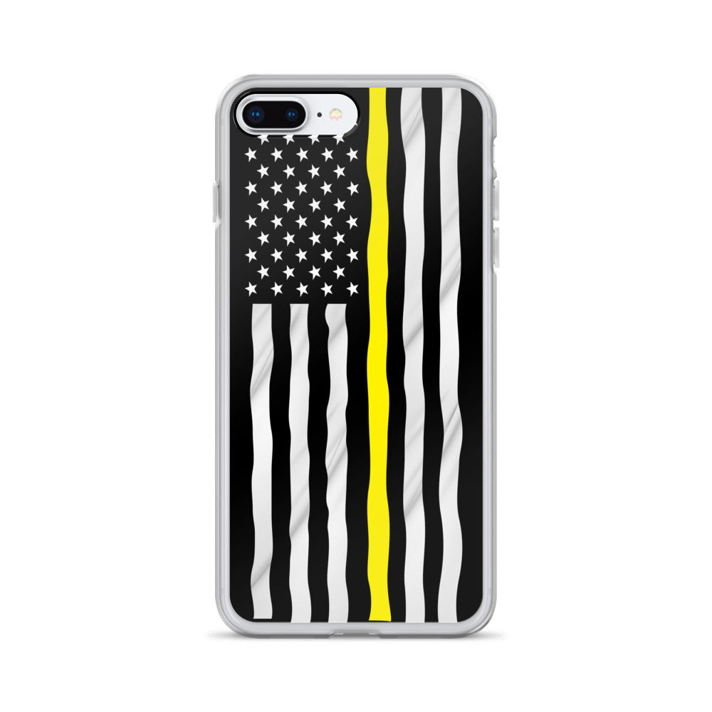 Yellow line iPhone Case - view 2