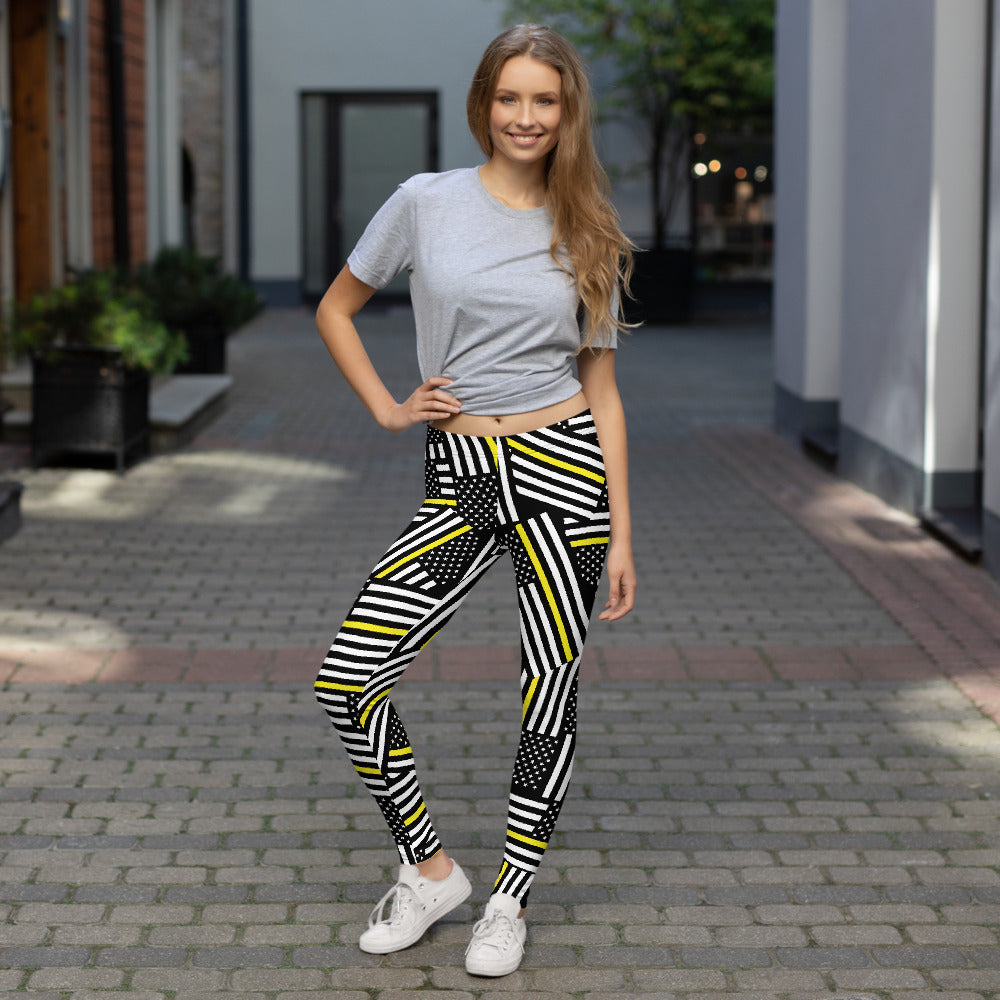 Thin Yellow Line Leggings - view 6