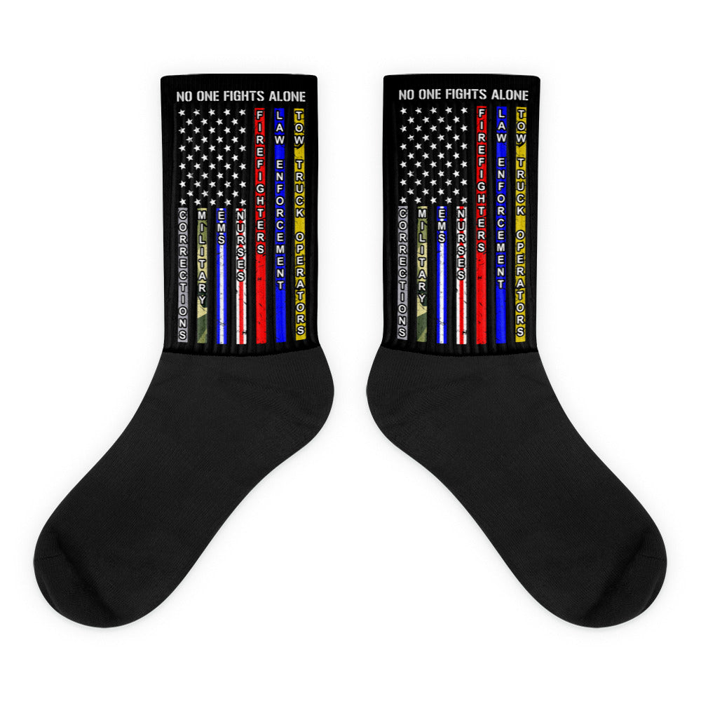 No One Fights Alone Socks