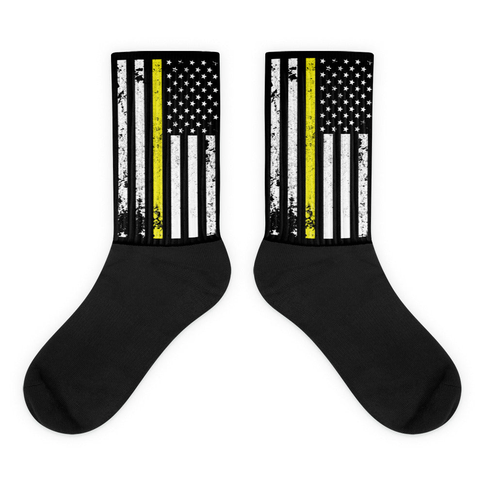 Thin Yellow Line Socks