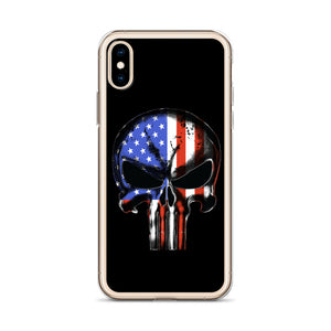 United States of America Flag Punisher iPhone Case
