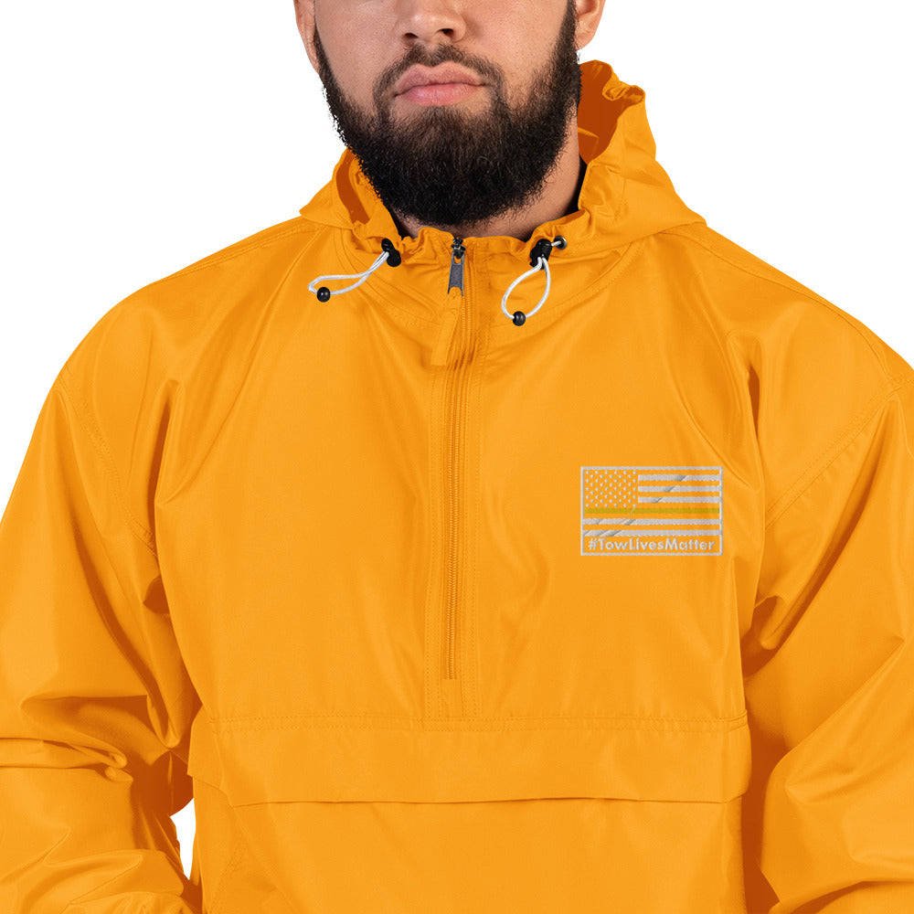 #Towlivesmatter Embroidered Champion Packable Jacket - view 12