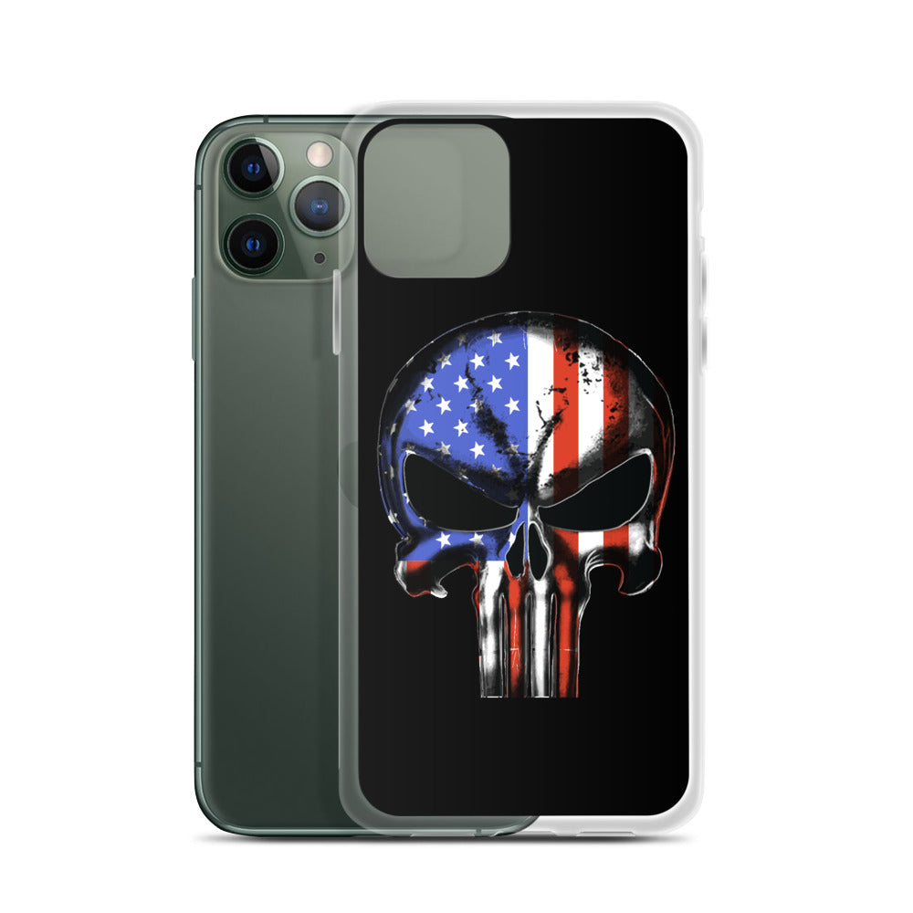 United States of America Flag Punisher iPhone Case - view 4