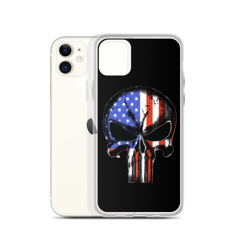 United States of America Flag Punisher iPhone Case