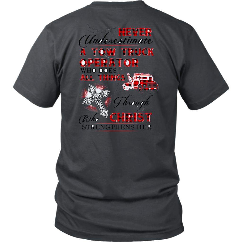 Never Undrestimate A Tow Truck Operator Shirt - view 5