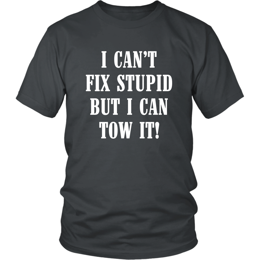 I Can't Fix Stupid But I Can Tow It Hoodie - view 4