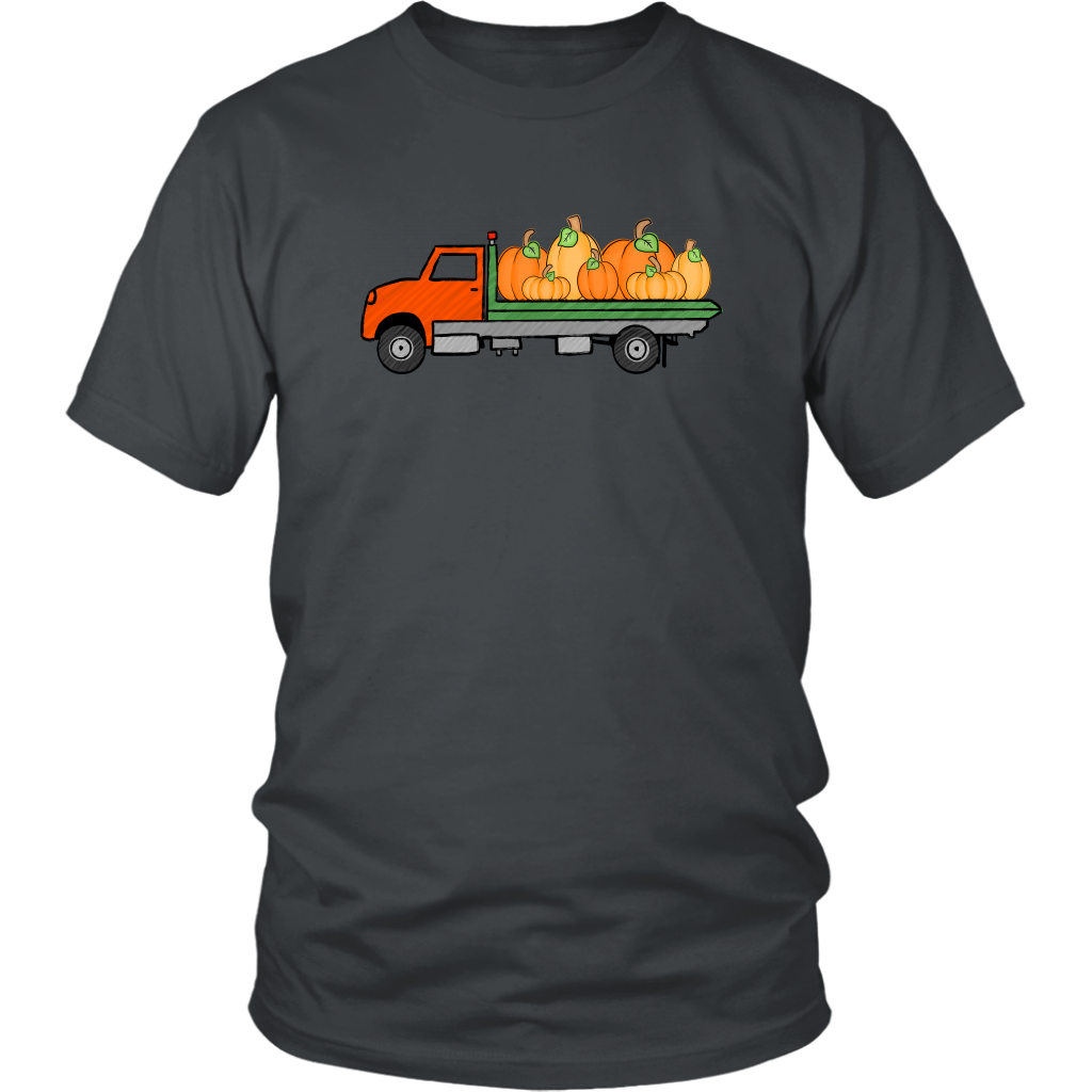 Pumpkin Flatbed Tow Truck Shirt - view 4