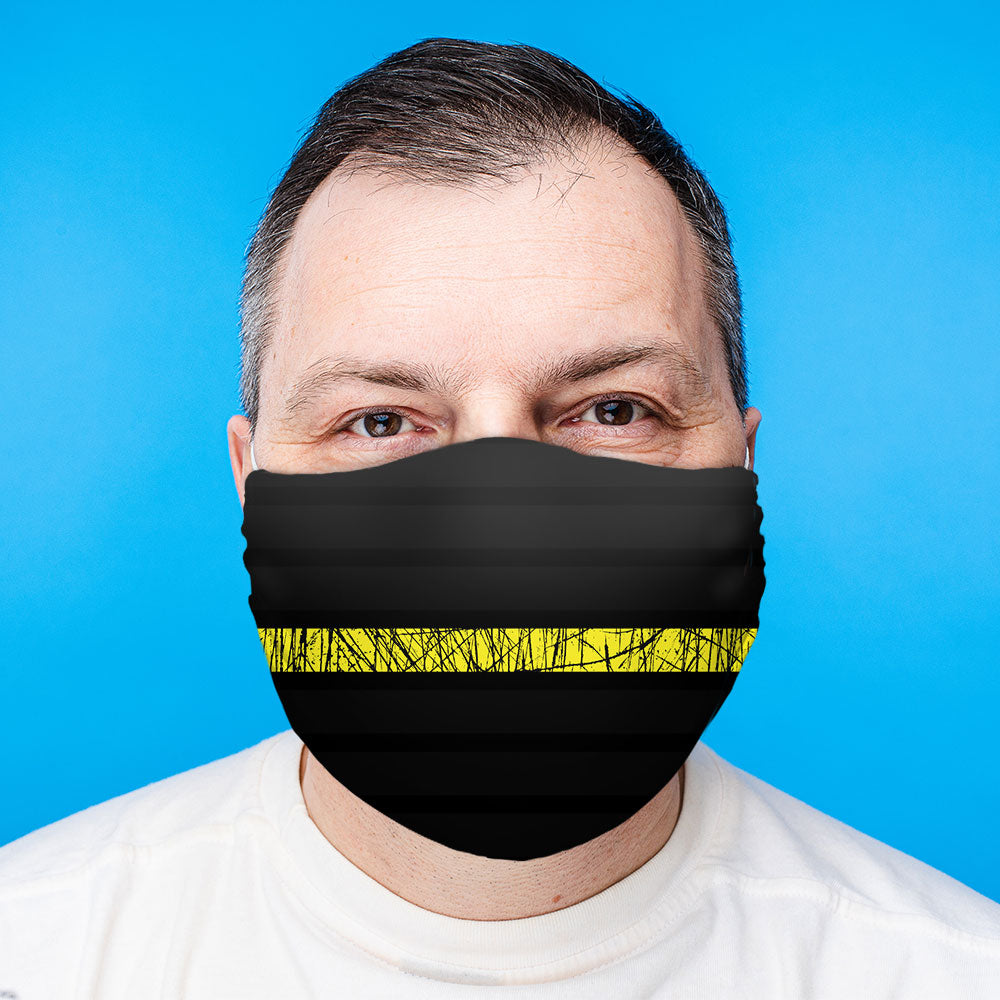 Thin Yellow Line Face Mask (Unisex)