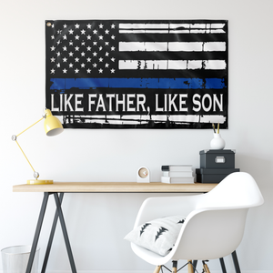 Like Father Like Son - Thin Blue Line Flag