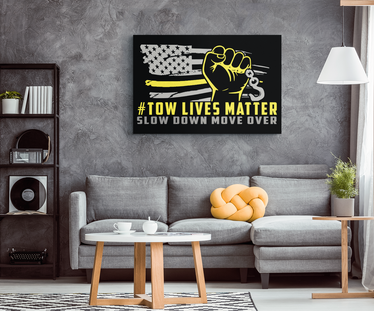 #Towlivesmatter Canvas - Premium Quality - view 2