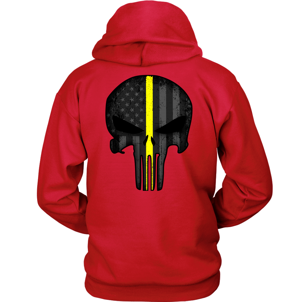 Thin Yellow Line Skull Double Side Shirt - view 26