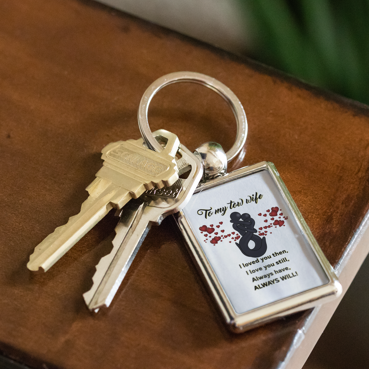 Proud Tow Husband/Wife Keychain