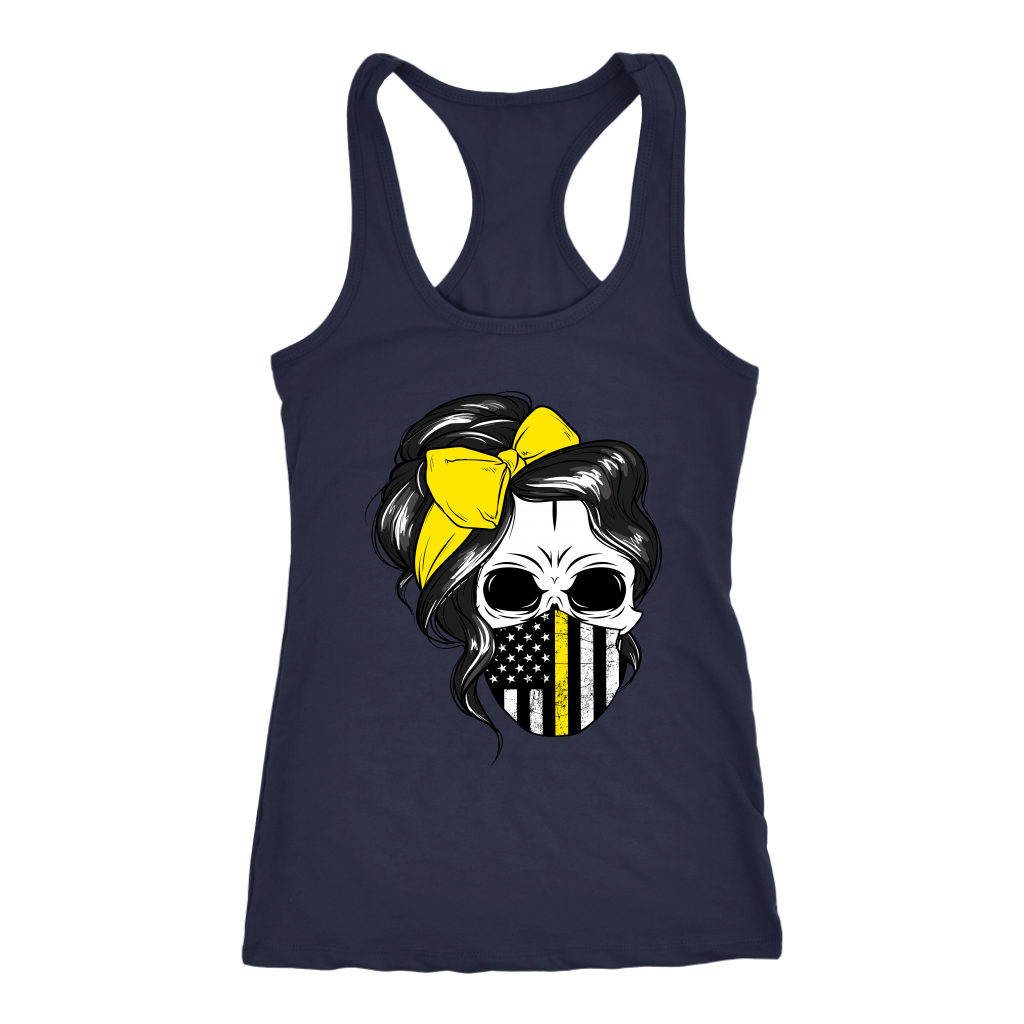 Skull with Messy Bun and Dispatch Mask Shirt - view 4