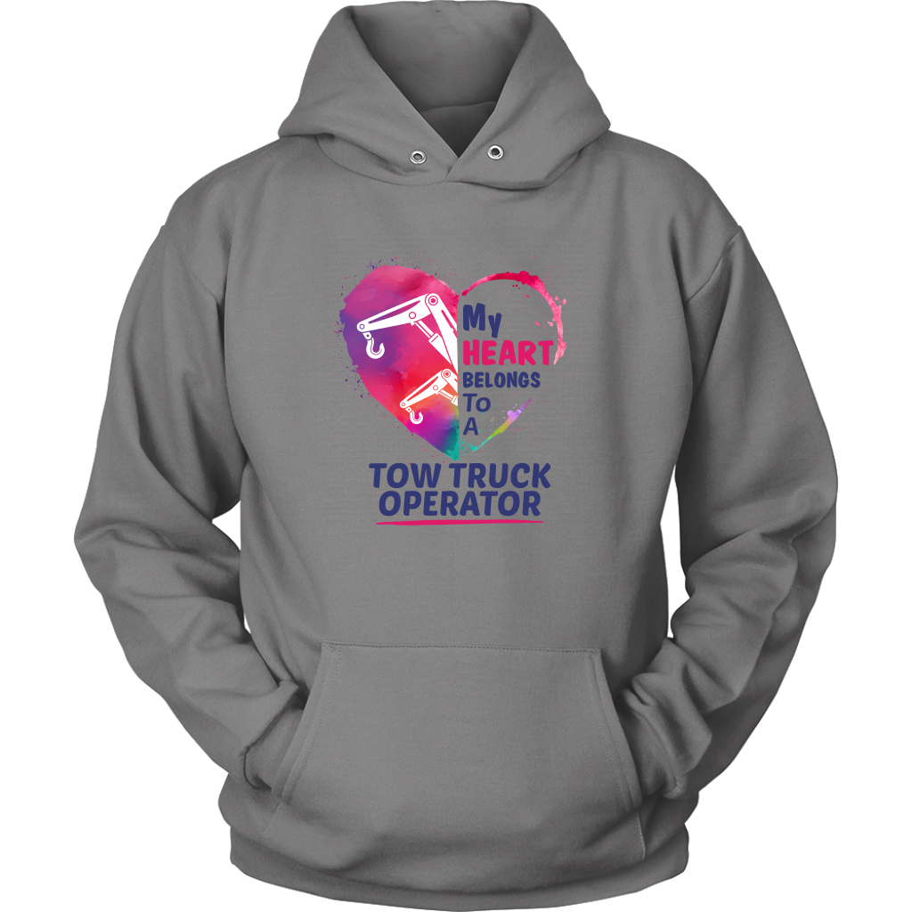 My Heart belongs to a Tow Truck Operator Hoodie