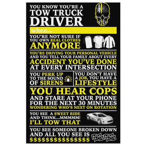 Tow Truck Operator Canvas