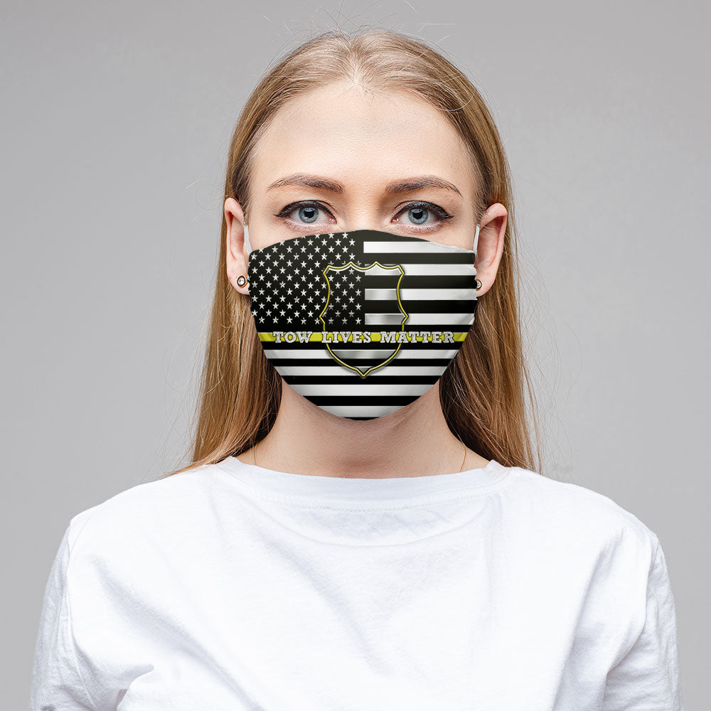 Proud Tow Truck Operator Face Mask (Unisex) - view 2