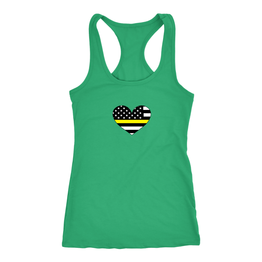 Thin Yellow Line Heart Shirt