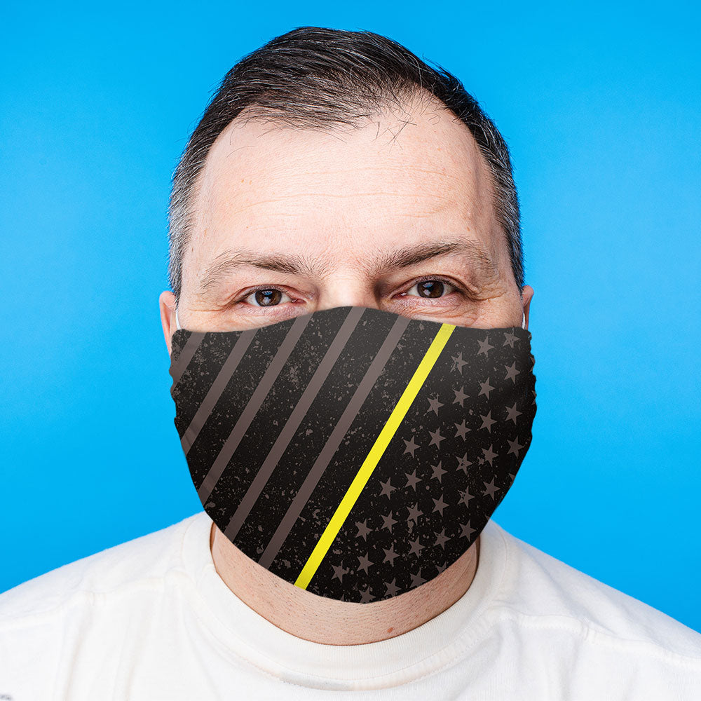 Thin Yellow Line Face Mask (Unisex)